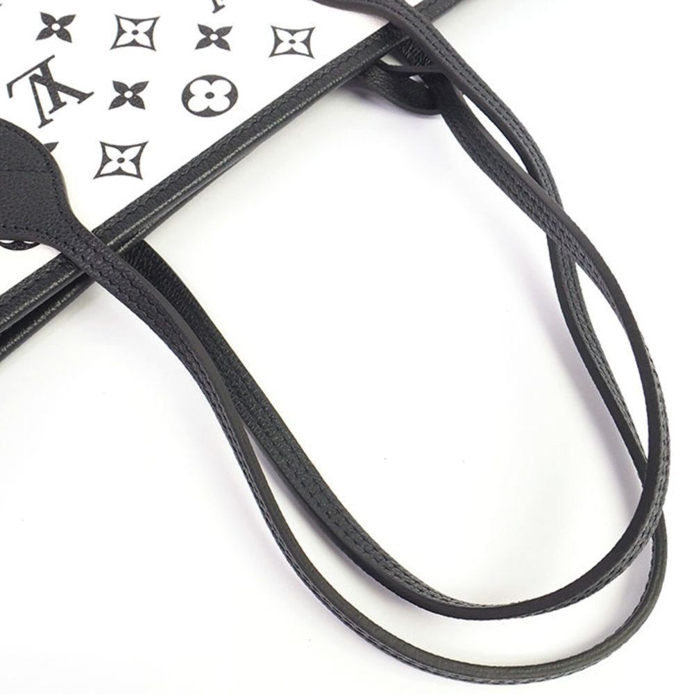 Louis Vuitton Neverfull MM Monogram Tote Bag Implant White X Black - Picture 4 of 7